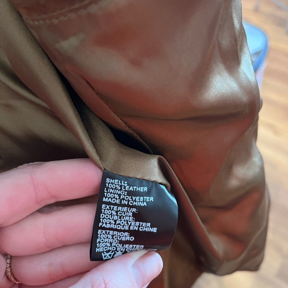 Women's Size M Ruidoso 100% Suede Leather jacket brown and turquoise western - Picture 9 of 10